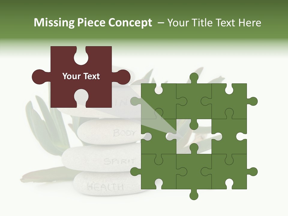 Isolated White Background Mind PowerPoint Template