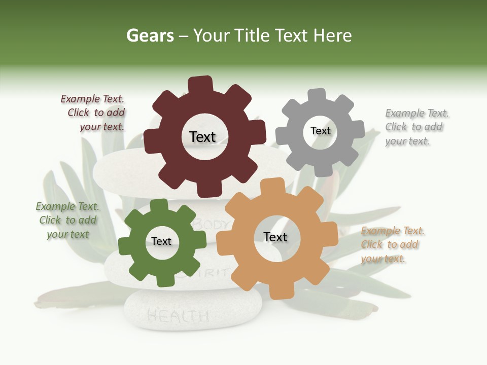 Isolated White Background Mind PowerPoint Template