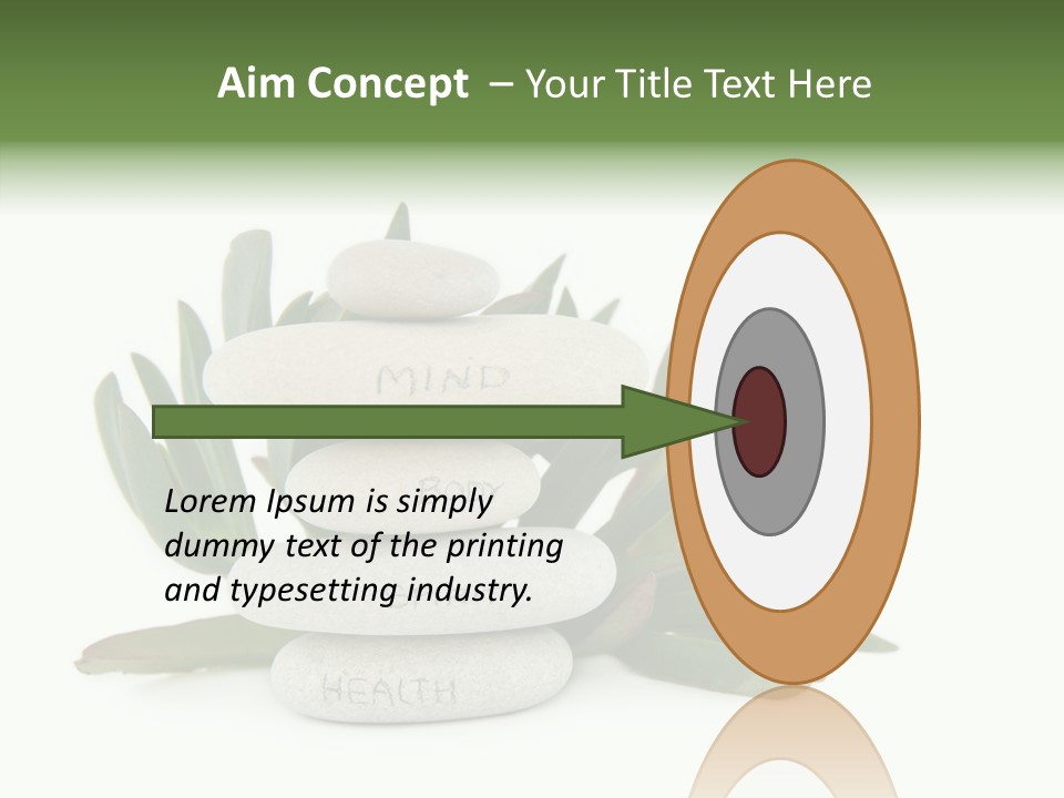 Isolated White Background Mind PowerPoint Template