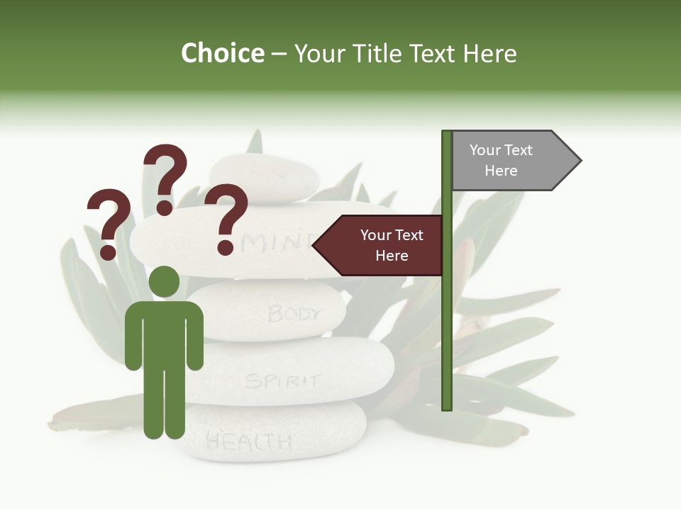 Isolated White Background Mind PowerPoint Template