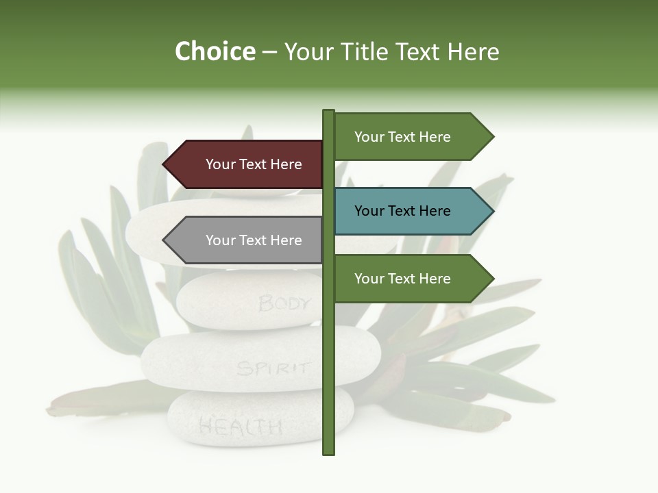 Isolated White Background Mind PowerPoint Template