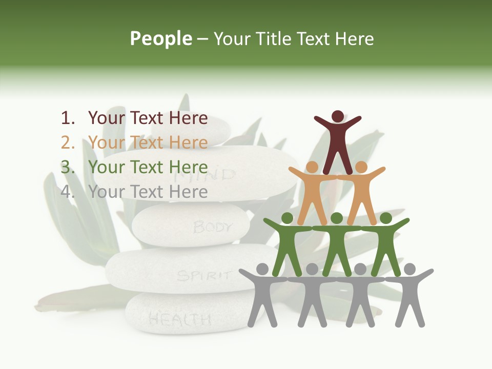 Isolated White Background Mind PowerPoint Template