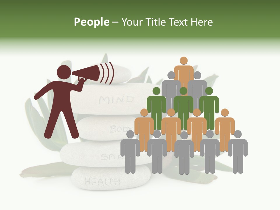 Isolated White Background Mind PowerPoint Template