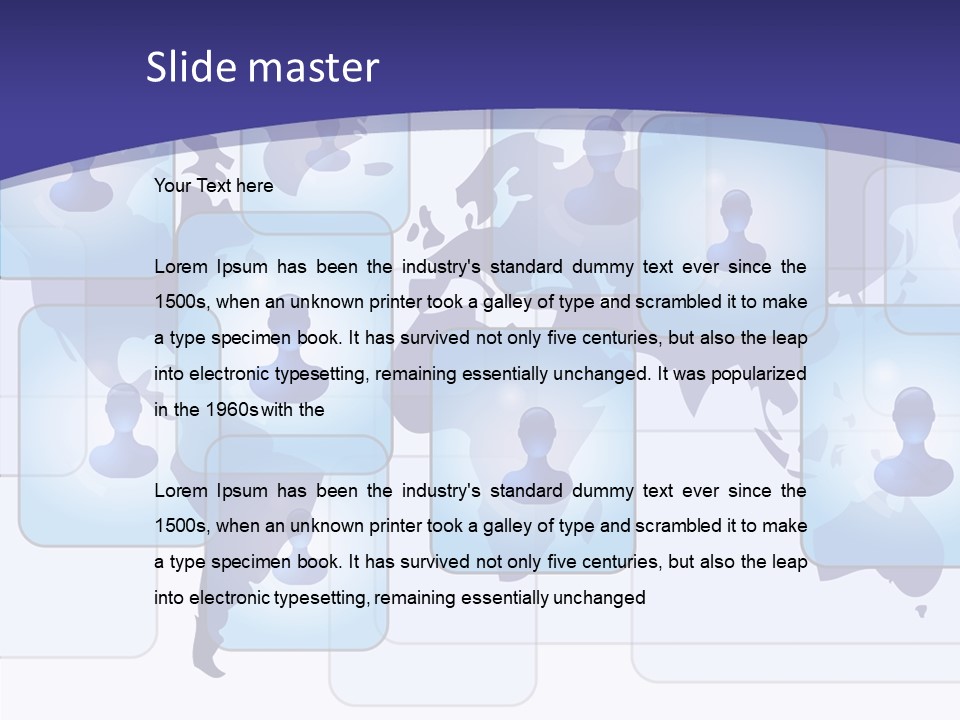 Business Globe People PowerPoint Template