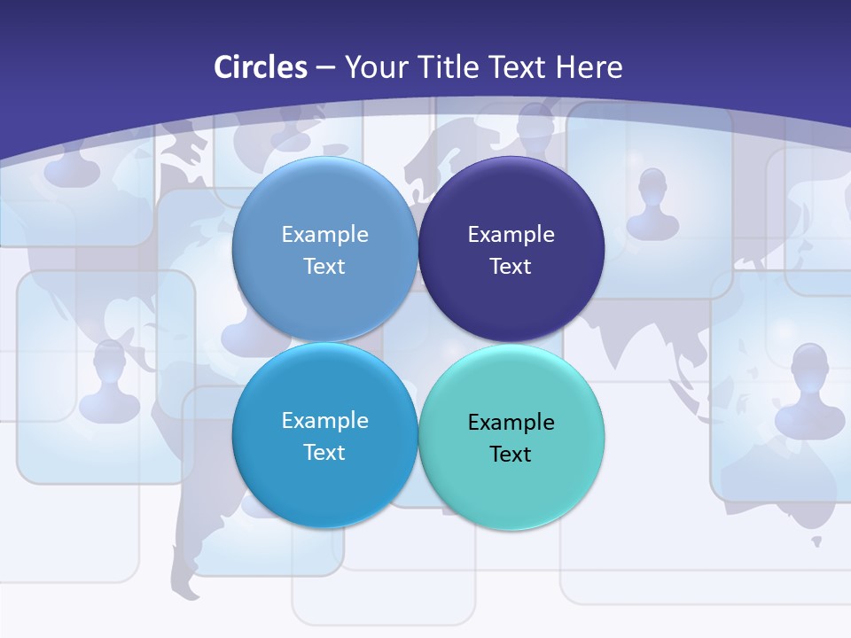Business Globe People PowerPoint Template