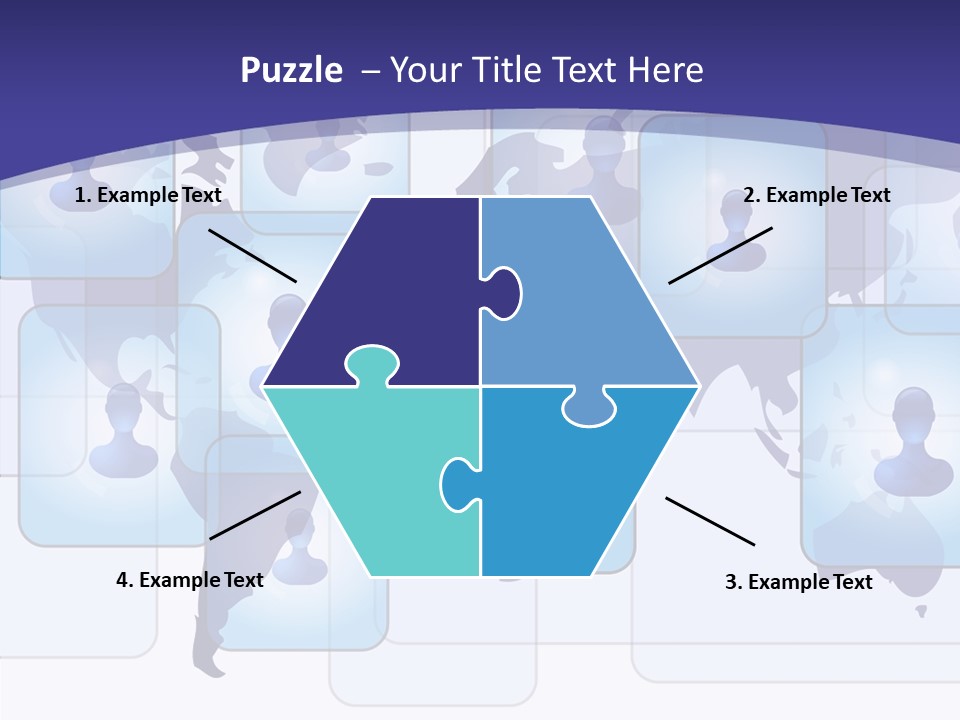 Business Globe People PowerPoint Template
