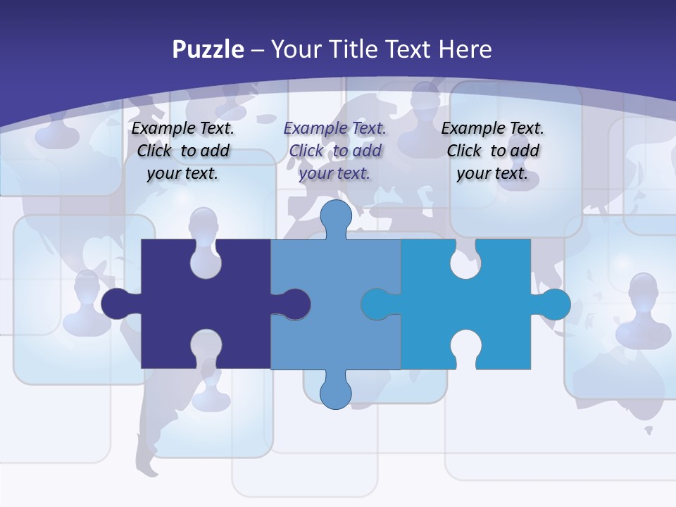 Business Globe People PowerPoint Template