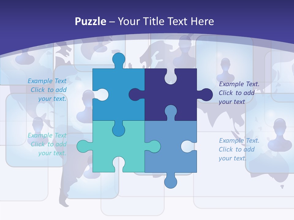 Business Globe People PowerPoint Template