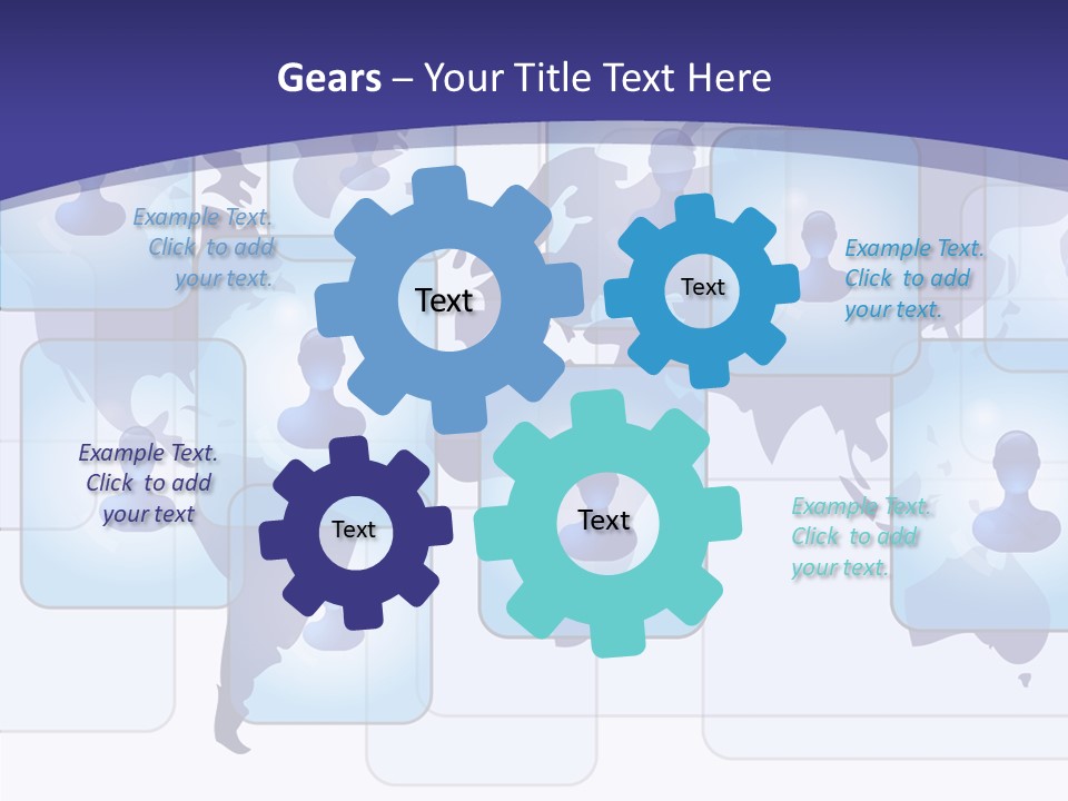 Business Globe People PowerPoint Template