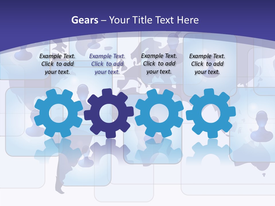 Business Globe People PowerPoint Template