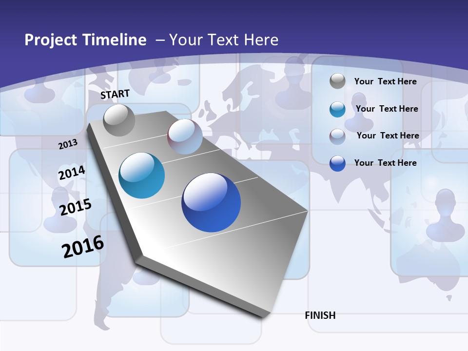 Business Globe People PowerPoint Template
