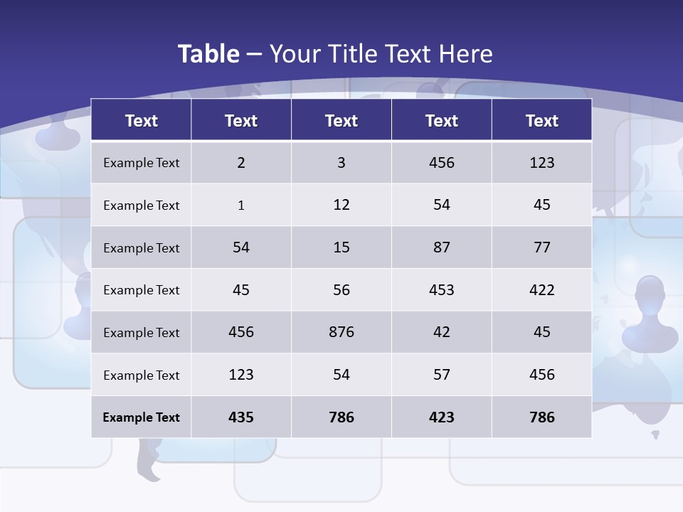 Business Globe People PowerPoint Template