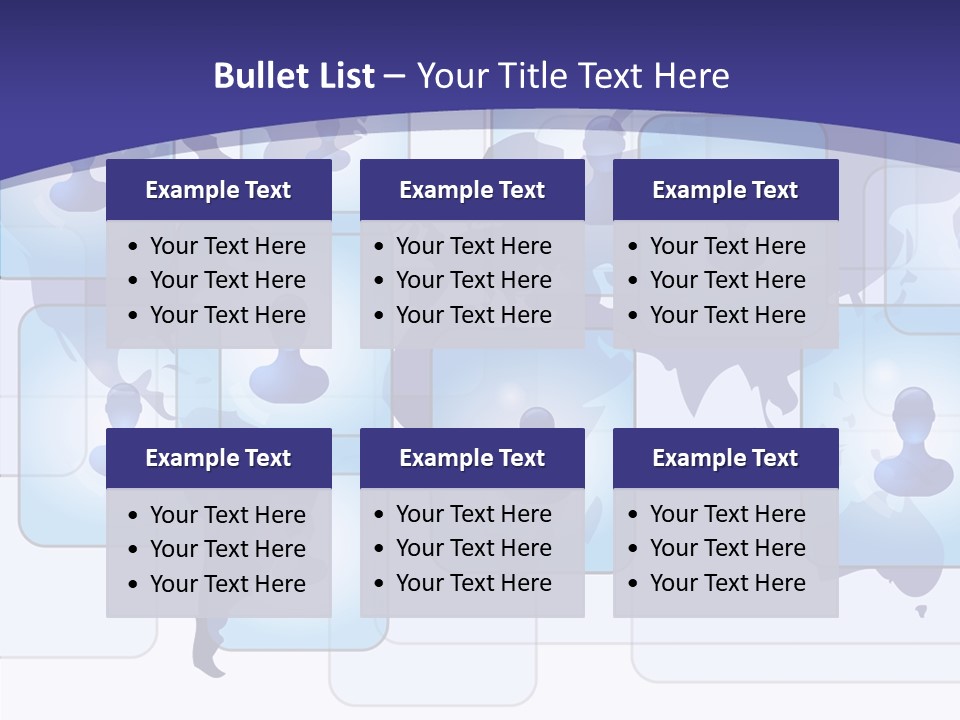 Business Globe People PowerPoint Template