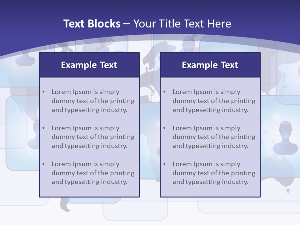 Business Globe People PowerPoint Template