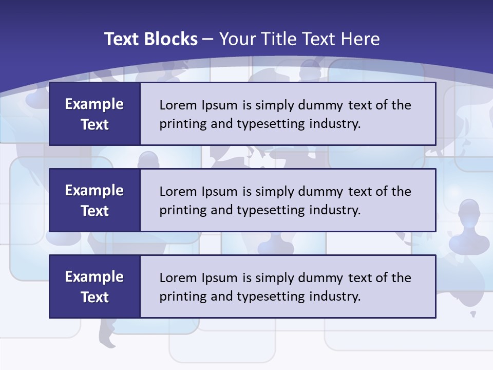 Business Globe People PowerPoint Template