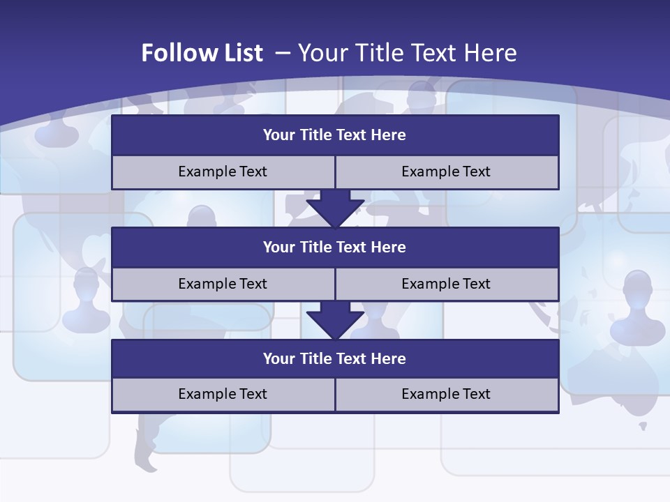 Business Globe People PowerPoint Template