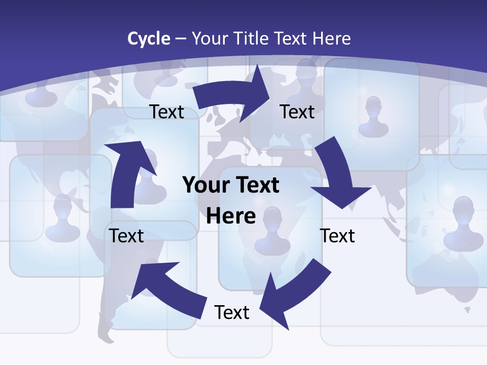 Business Globe People PowerPoint Template