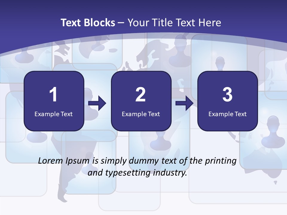 Business Globe People PowerPoint Template