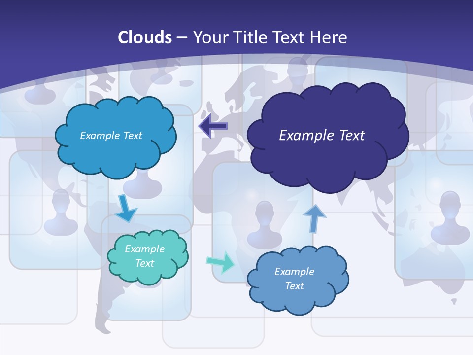 Business Globe People PowerPoint Template