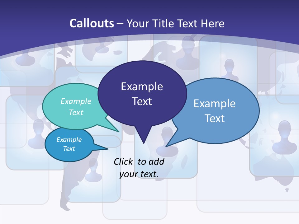 Business Globe People PowerPoint Template