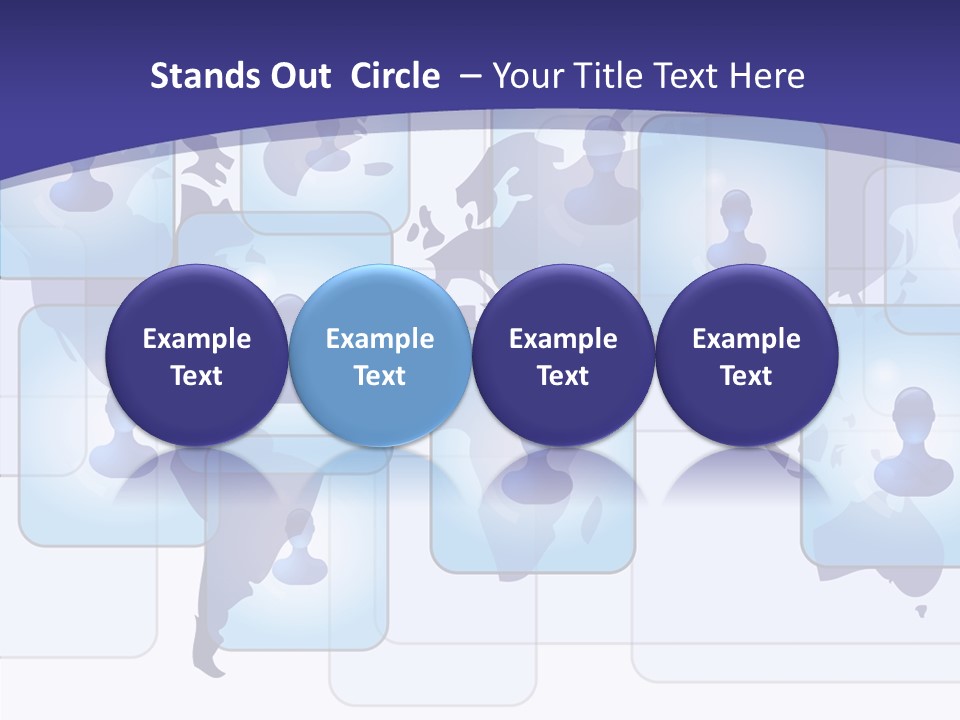 Business Globe People PowerPoint Template