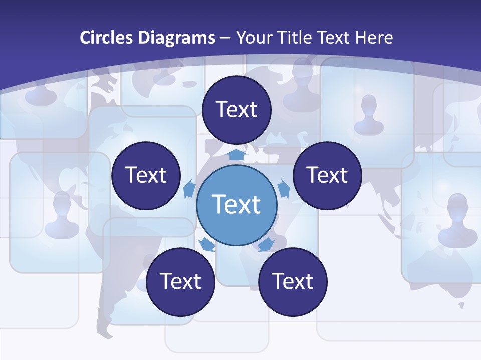 Business Globe People PowerPoint Template