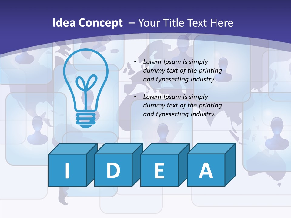Business Globe People PowerPoint Template