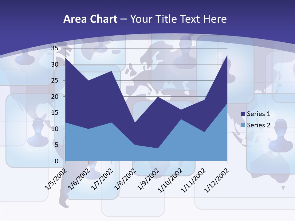 Business Globe People PowerPoint Template