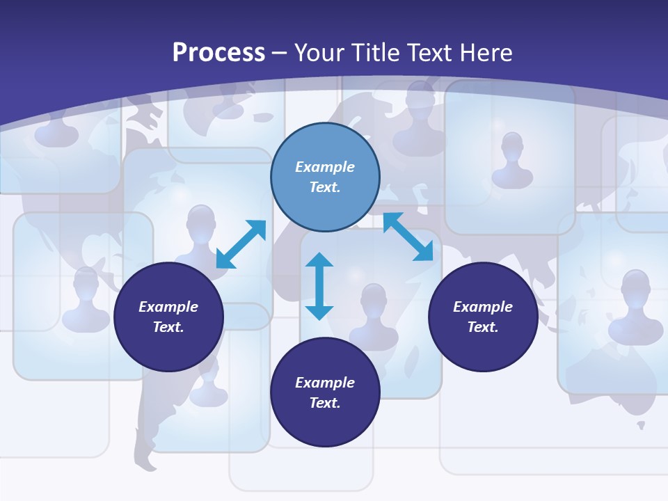 Business Globe People PowerPoint Template