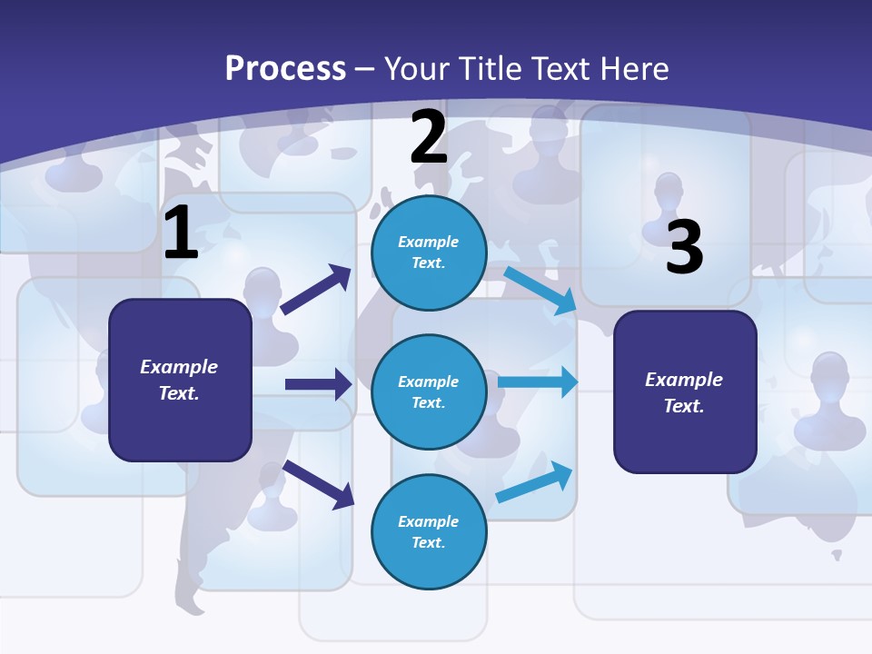 Business Globe People PowerPoint Template