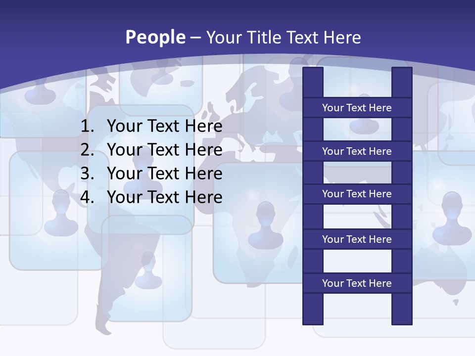 Business Globe People PowerPoint Template
