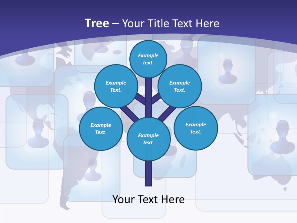 Business Globe People PowerPoint Template
