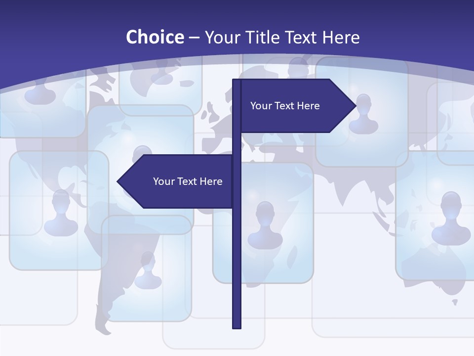 Business Globe People PowerPoint Template
