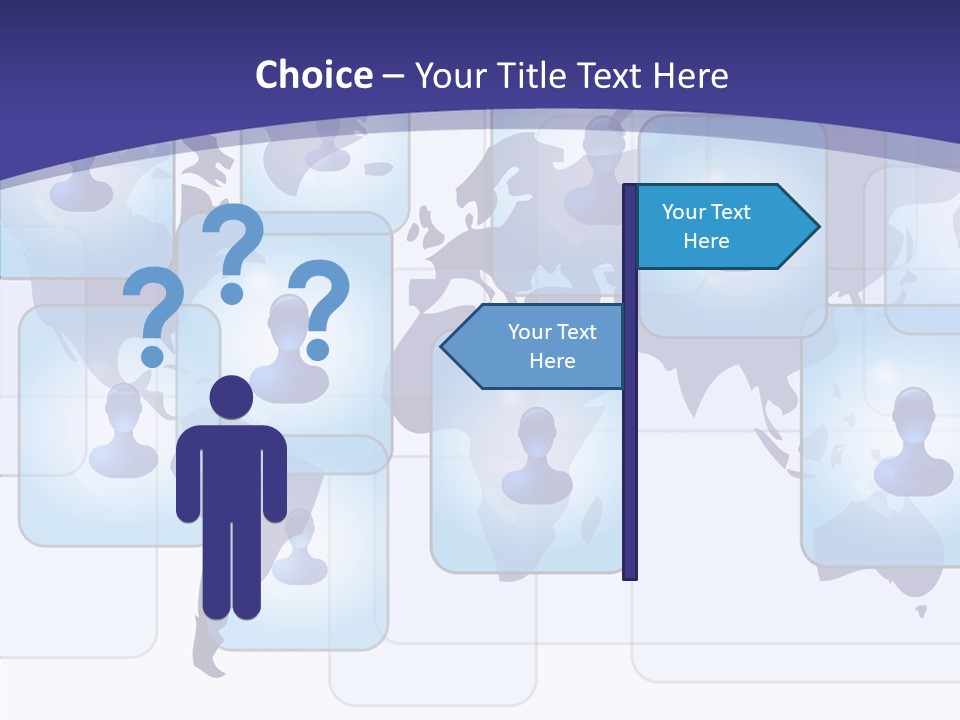 Business Globe People PowerPoint Template