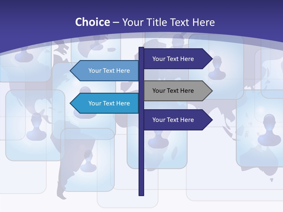 Business Globe People PowerPoint Template