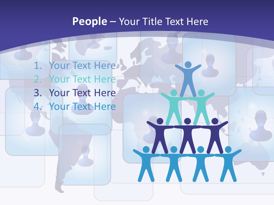 Business Globe People PowerPoint Template