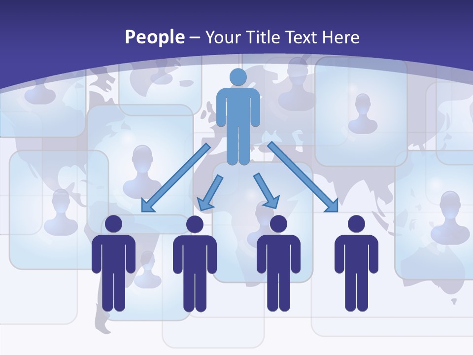 Business Globe People PowerPoint Template