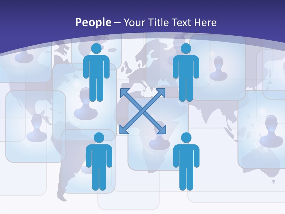 Business Globe People PowerPoint Template