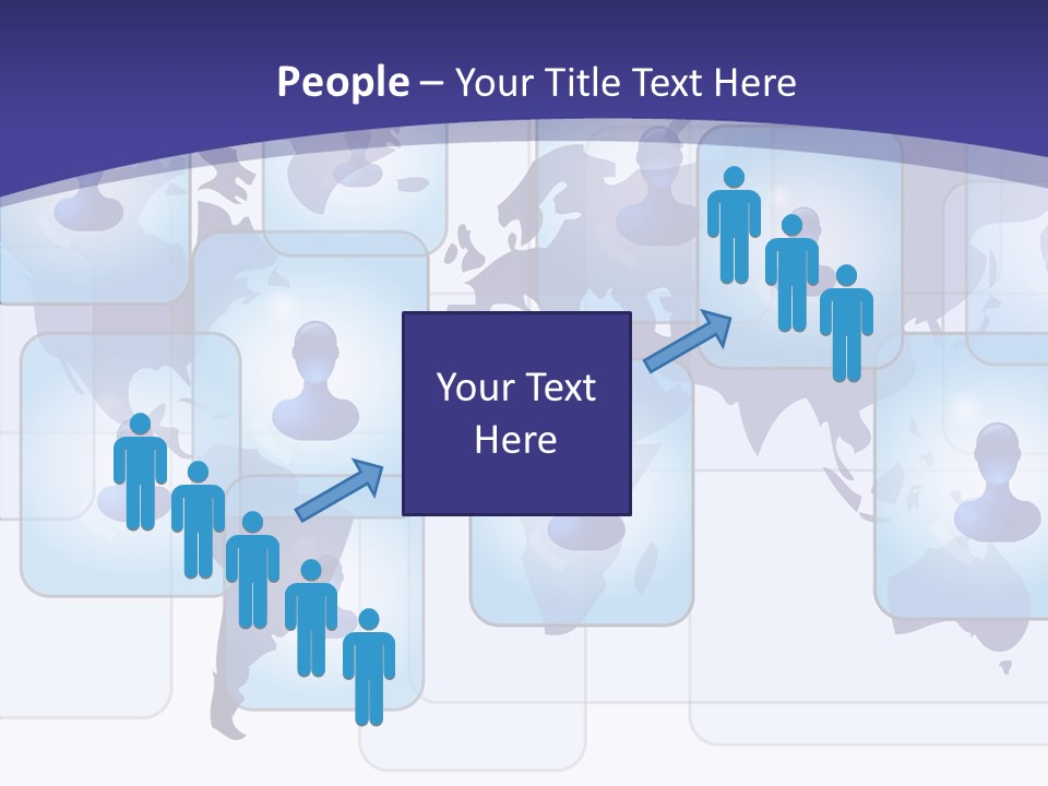 Business Globe People PowerPoint Template