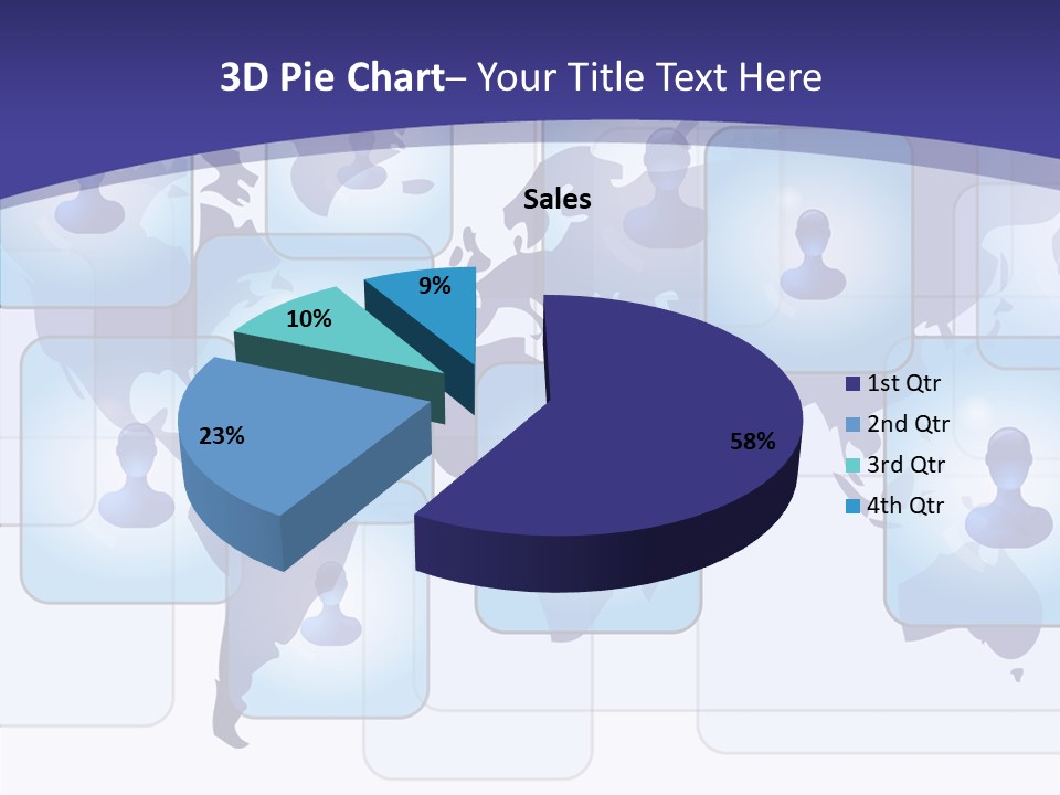 Business Globe People PowerPoint Template