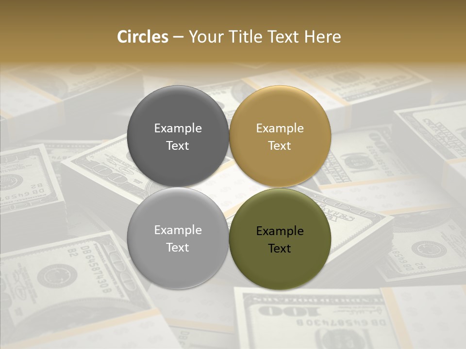 Number One Hundred Dollar Bill Billions PowerPoint Template