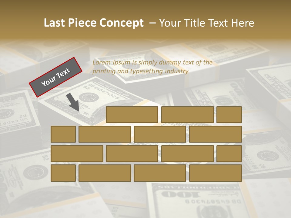 Number One Hundred Dollar Bill Billions PowerPoint Template