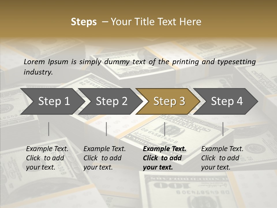 Number One Hundred Dollar Bill Billions PowerPoint Template