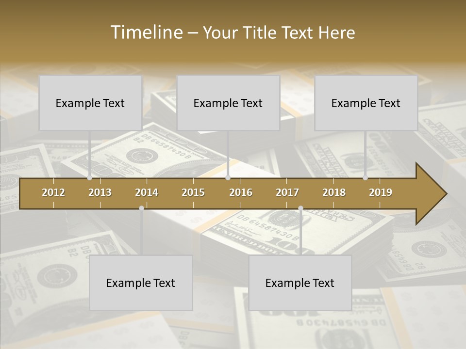 Number One Hundred Dollar Bill Billions PowerPoint Template