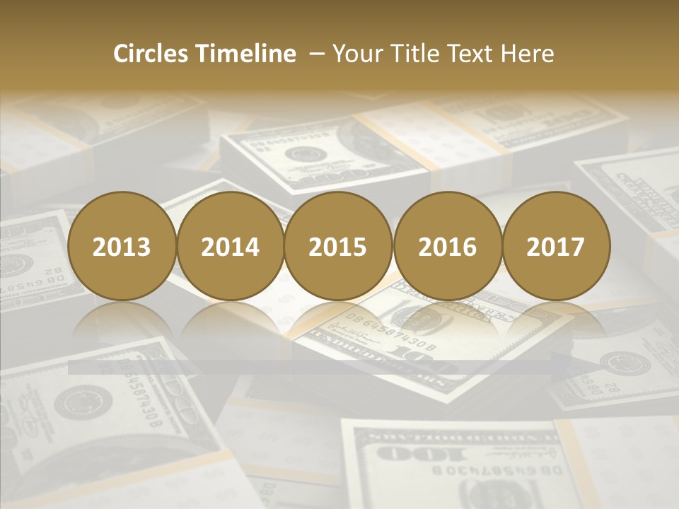 Number One Hundred Dollar Bill Billions PowerPoint Template