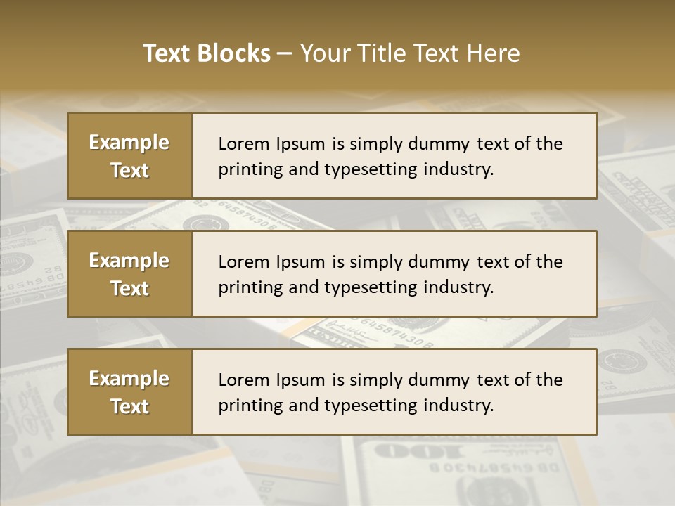 Number One Hundred Dollar Bill Billions PowerPoint Template