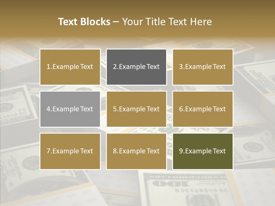 Number One Hundred Dollar Bill Billions PowerPoint Template