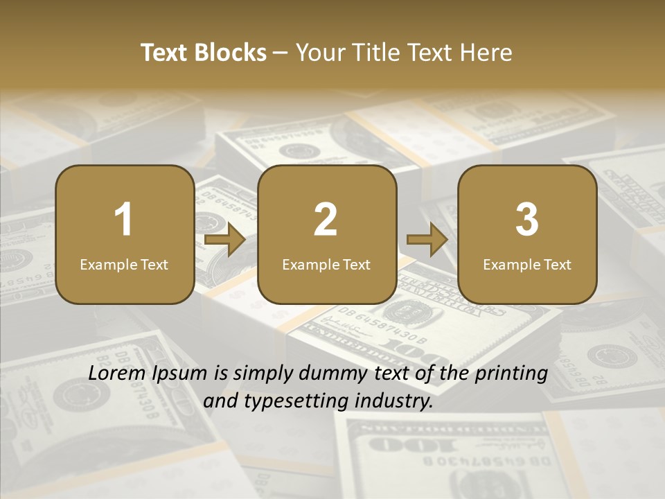 Number One Hundred Dollar Bill Billions PowerPoint Template