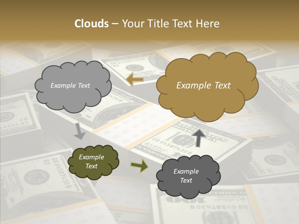 Number One Hundred Dollar Bill Billions PowerPoint Template