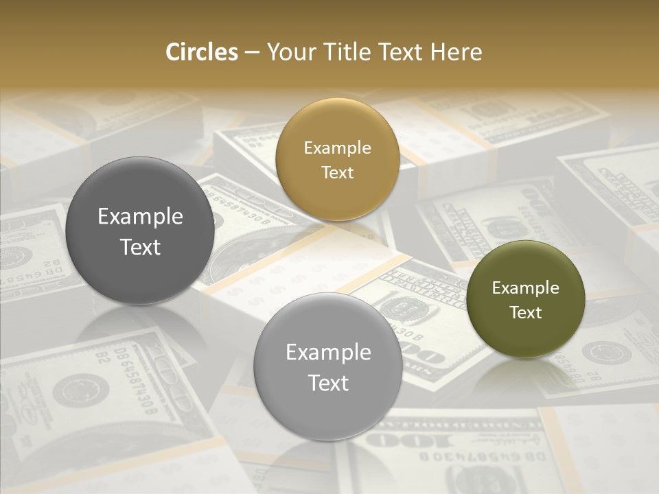 Number One Hundred Dollar Bill Billions PowerPoint Template